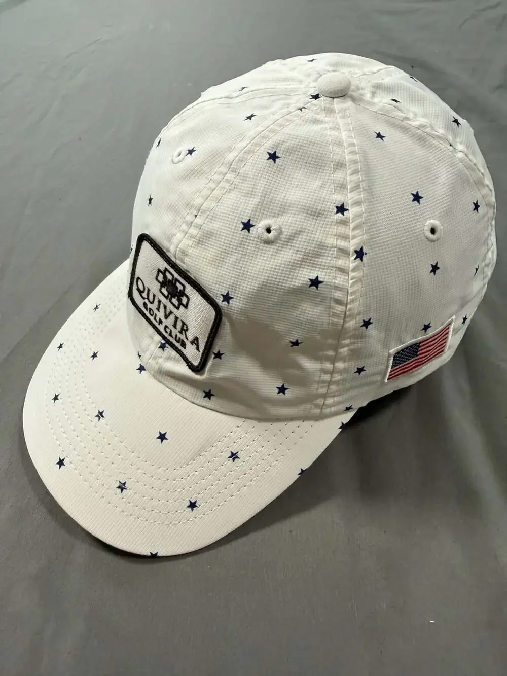 Quivira Golf Club Imperial Hat White Blue Stars Strapback Los Cabos